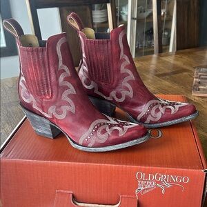 Old Gringo Red size 7 NEW ankle boots
